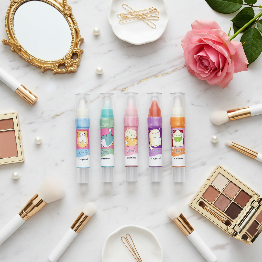 بلسم الشفاه Cappuvini - رخام أبيض وذهبي 2