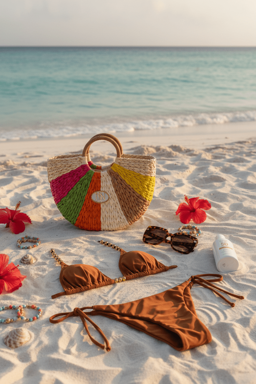 Caramel Bikini Beach Golden Hour