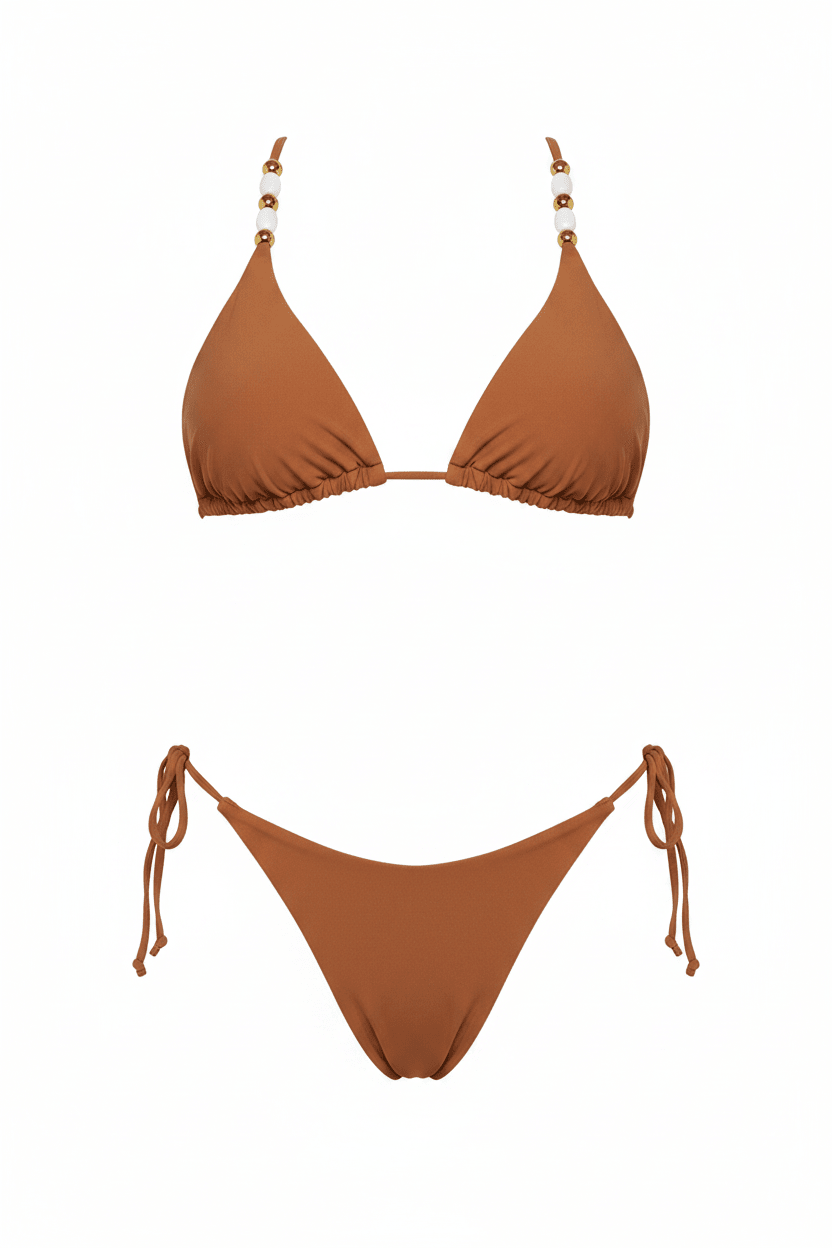 Caramel Bikini Front Clean
