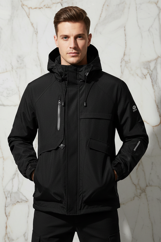 Casual pose with hands in pockets