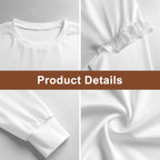 Plus Size Solid Floral Ruffled Shoulder Sweatshirt