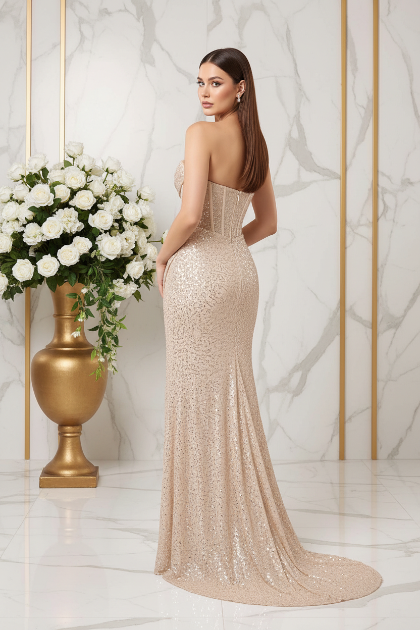 Champagne Back View