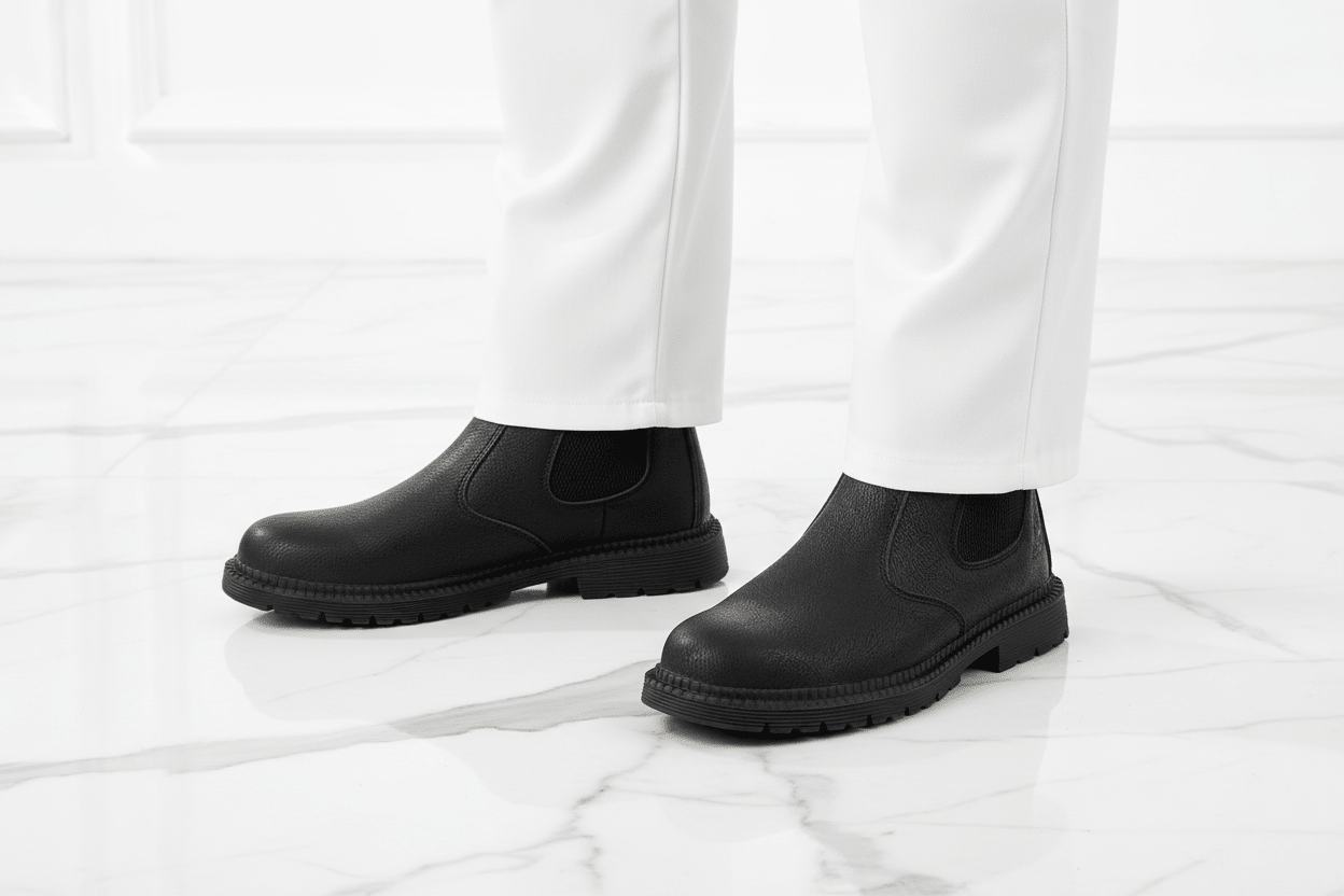 Chef Feet Close-up