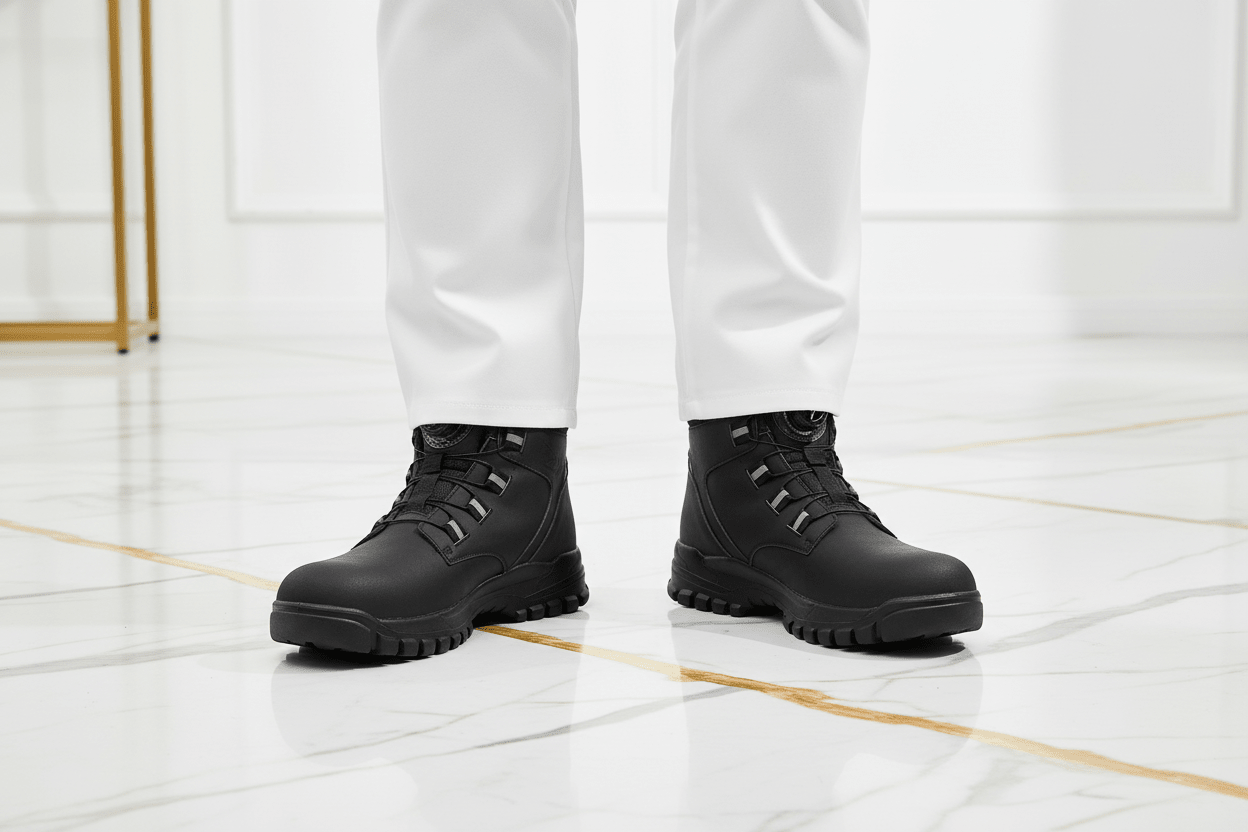 Chef Feet Close-up