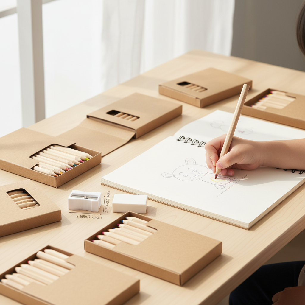 Child coloring in sketchbook