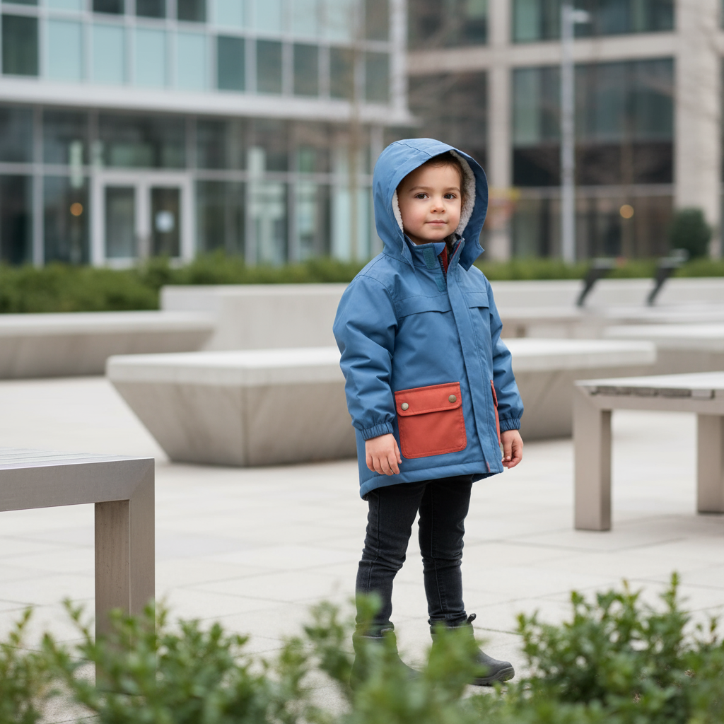 Child in urban setting