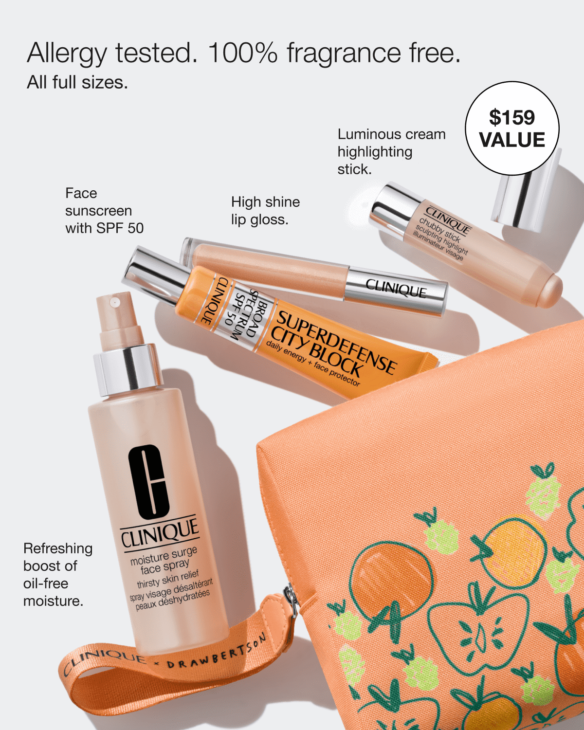 Clinique Summer Essentials Set: SPF 50 Skincare, Hydrating Face Spray