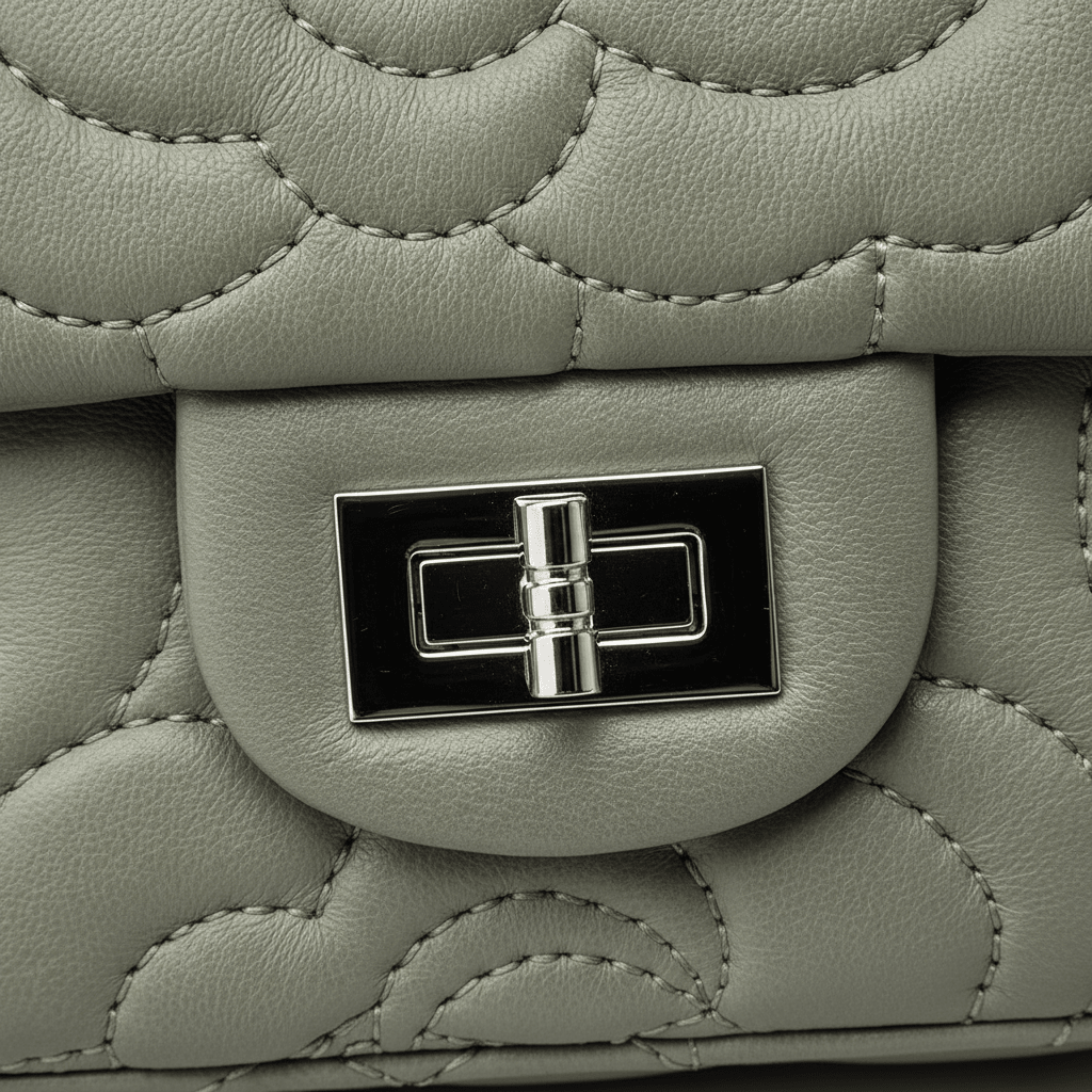Clasp Detail Gray-Green