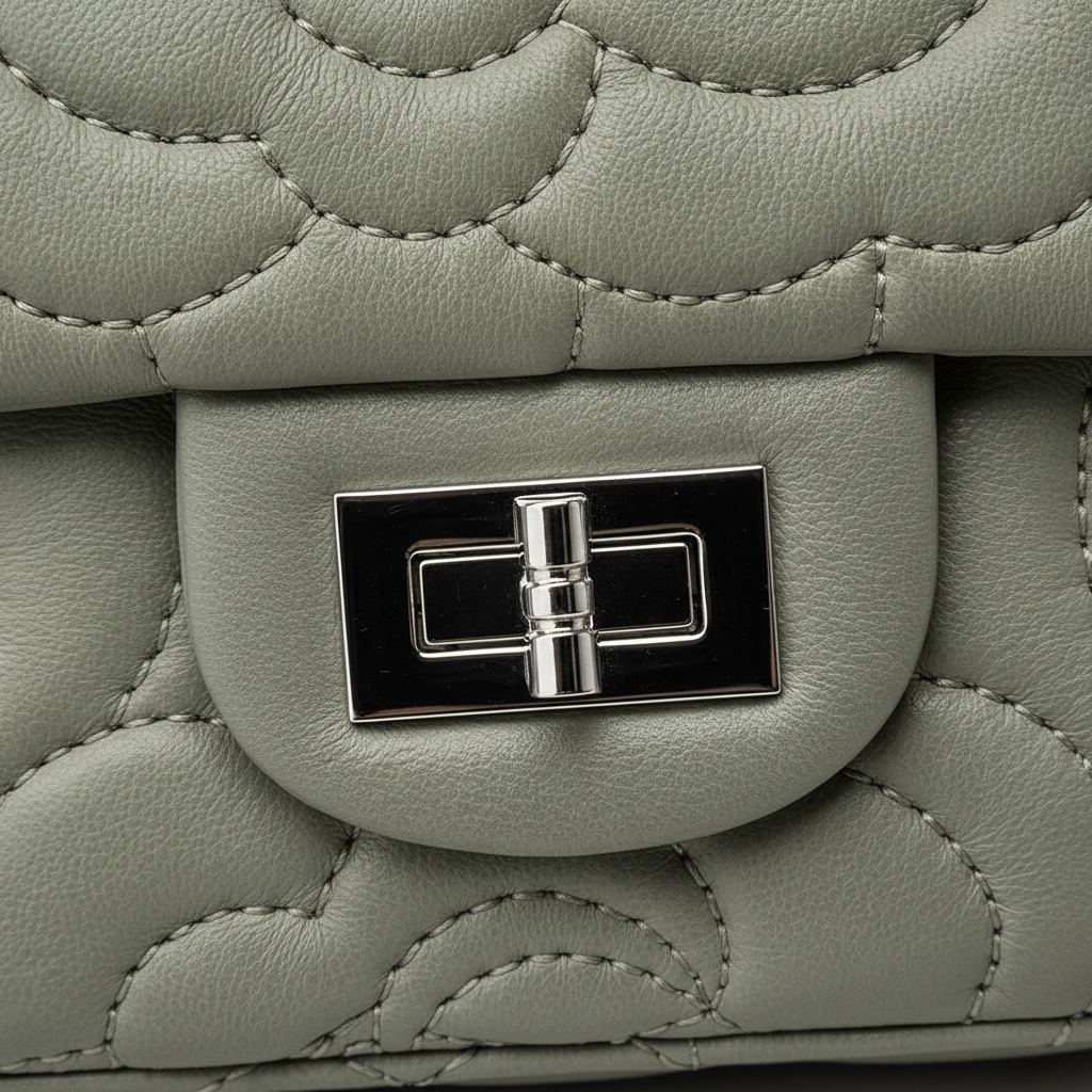 Clasp Detail Gray-Green