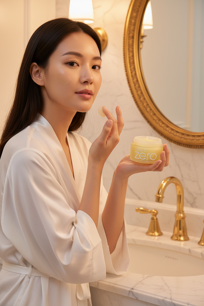 Clean It Zero - Applying on Cheek