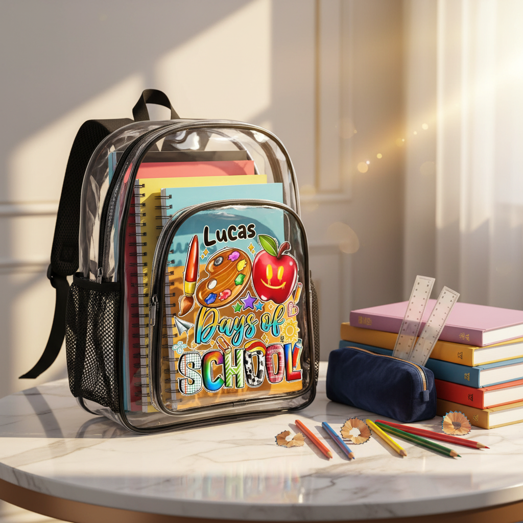 Clear Backpack - Side Angle