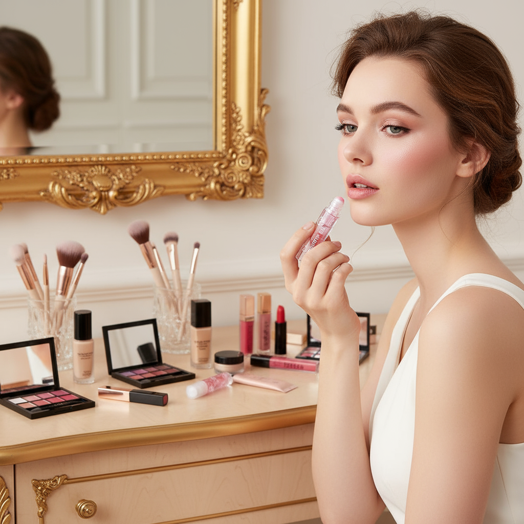 Close-up at dressing table