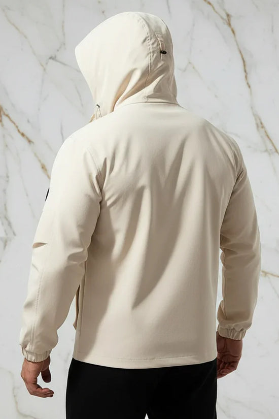 Close-up back view with hood detail