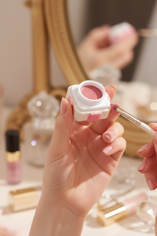 Close-Up Brush Application