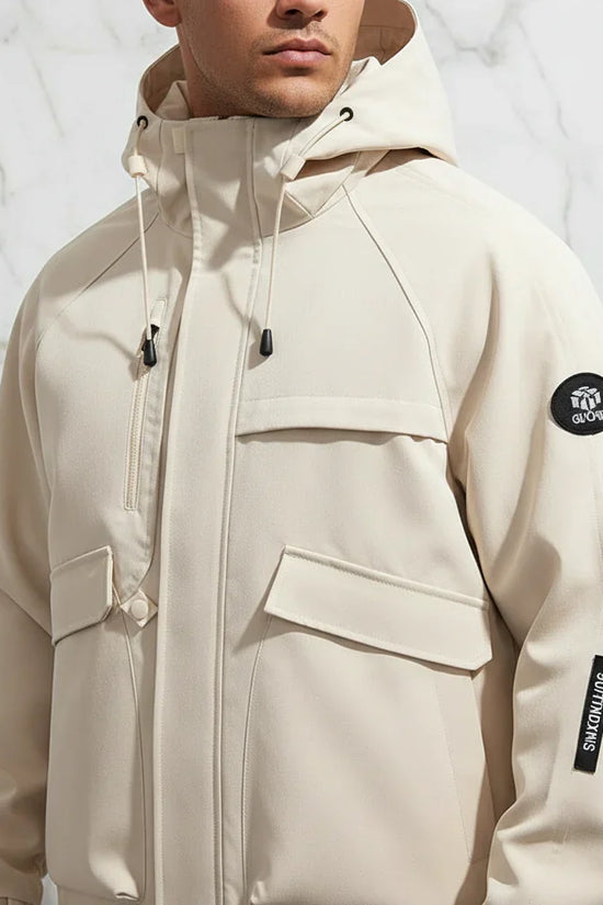 Close-up chest and pocket detail