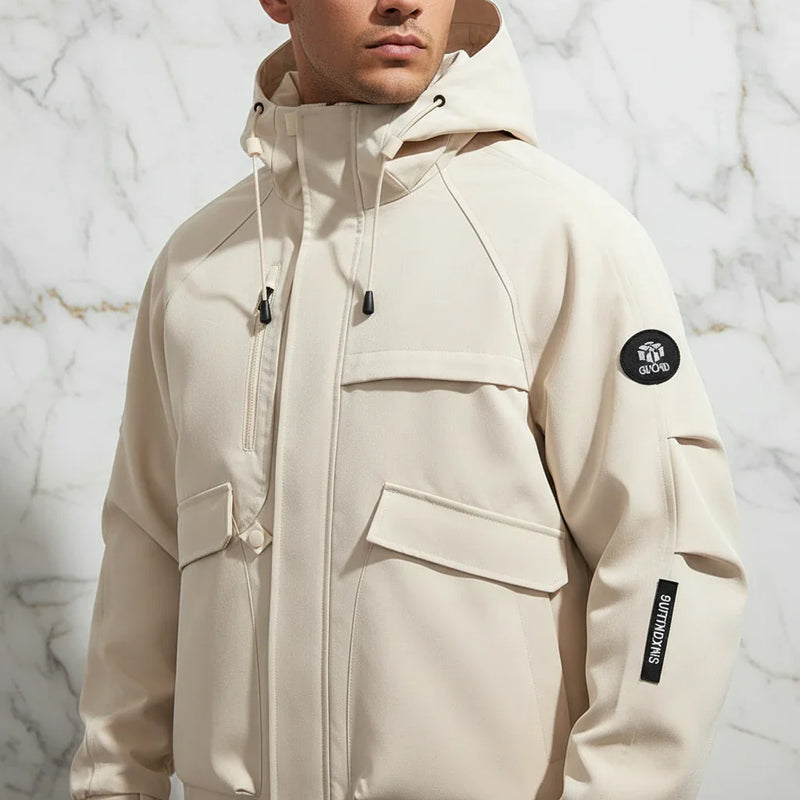 Close-up chest and pocket detail