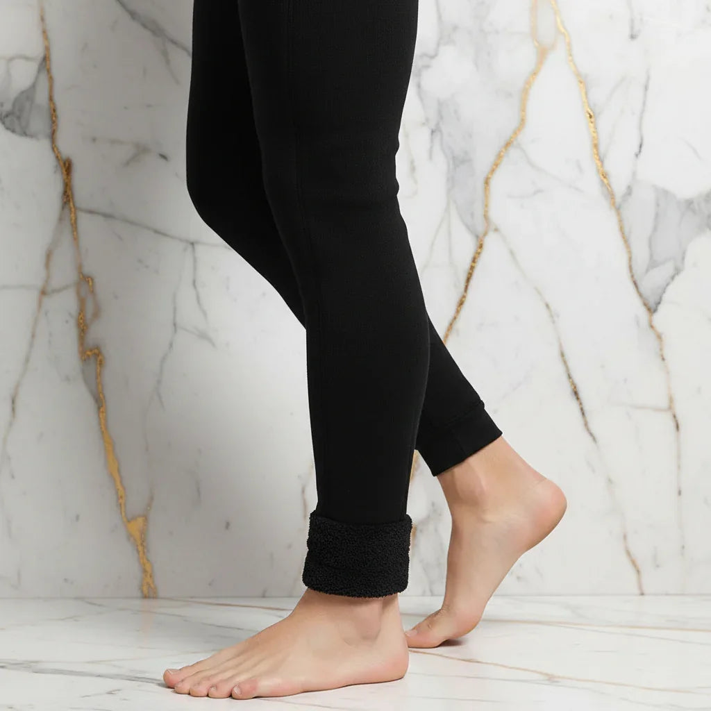 Close-up detail - ankle and lower leg tapered fit