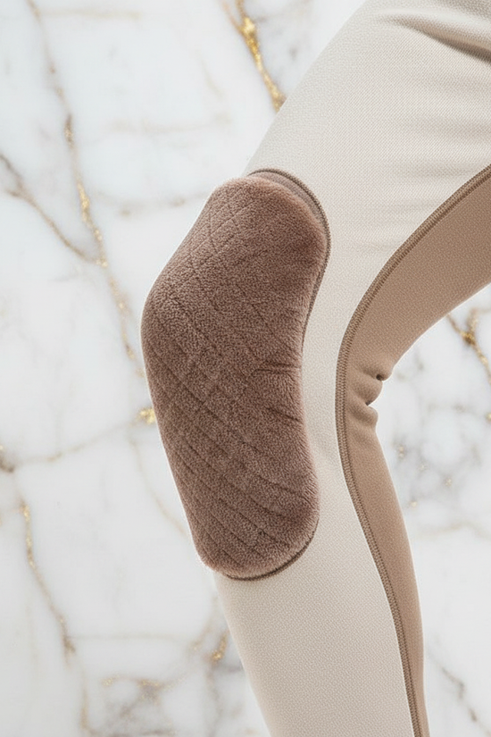 Close-up detail - brown knee pad texture