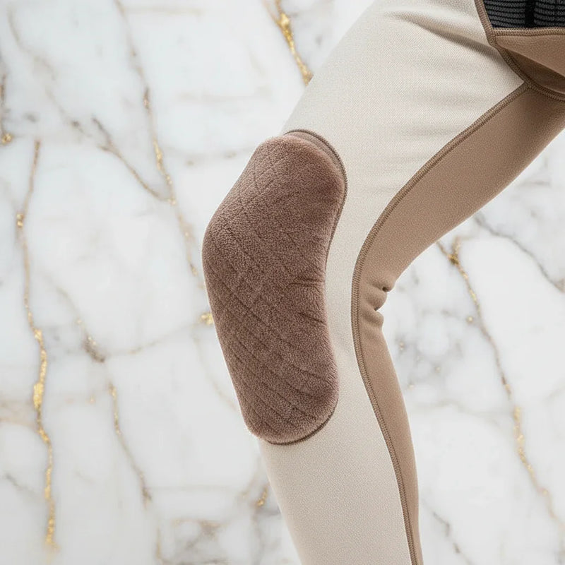 Close-up detail - brown knee pad texture