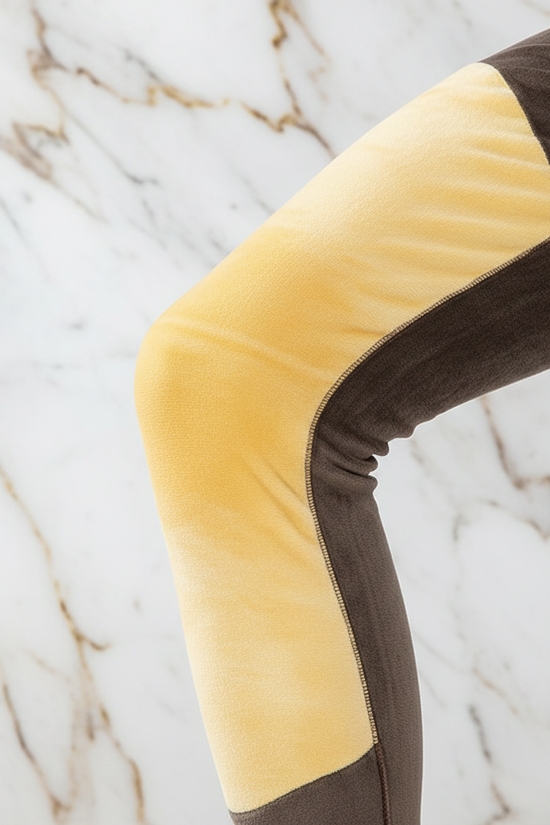 Close-up detail - knee area padding and texture