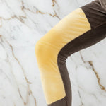 Close-up detail - knee area padding and texture