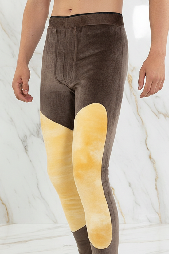 Close-up detail - knee area showing fleece padding