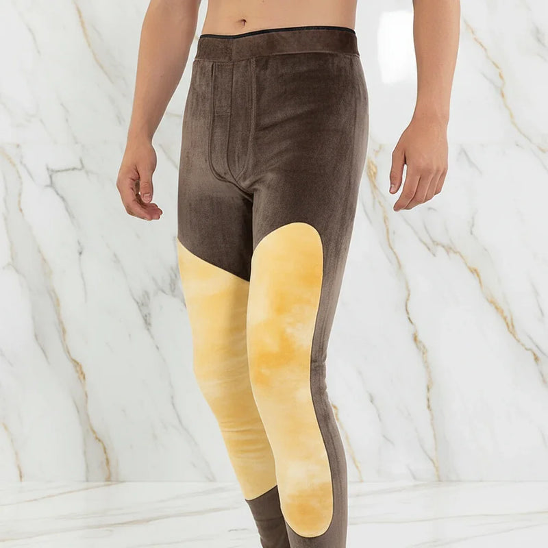 Close-up detail - knee area showing fleece padding