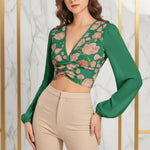 Close-up detail styled with beige pants
