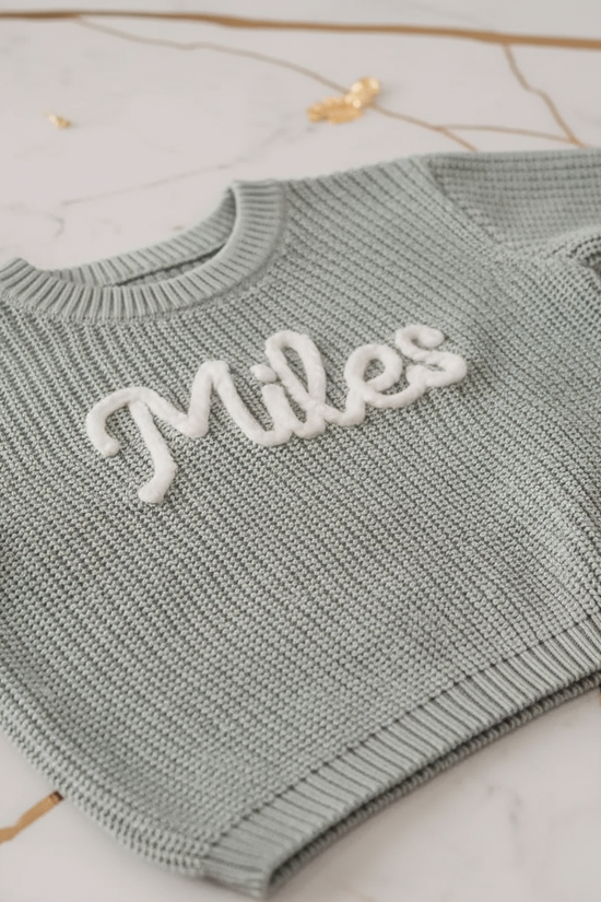 Close-up embroidery detail