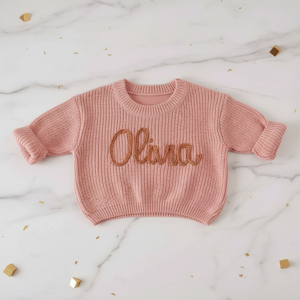 Close-up embroidery detail