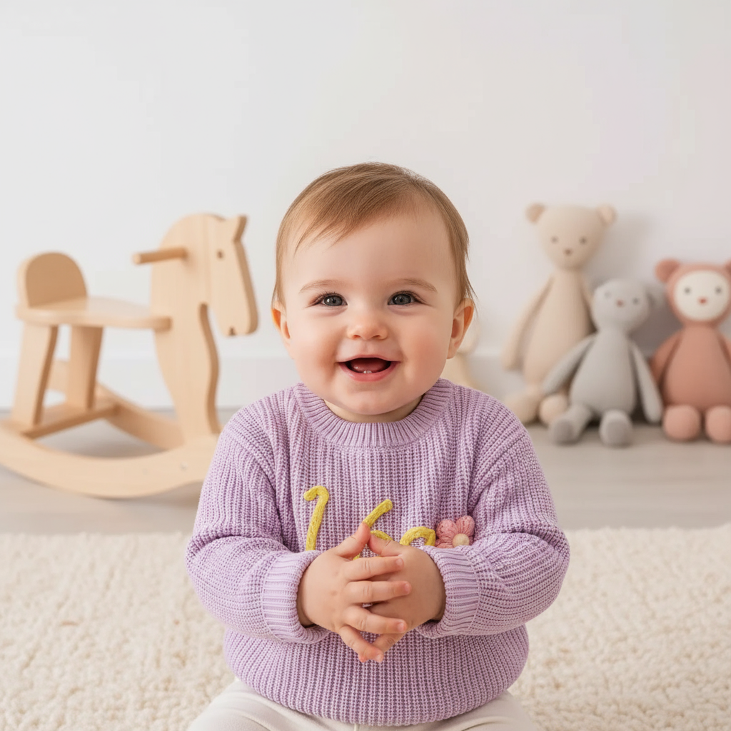Close-up front view showing embroidery