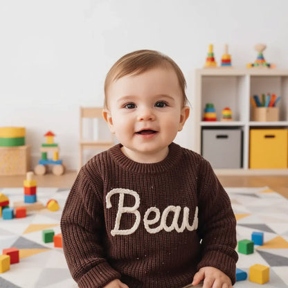 Close-up front view showing embroidery