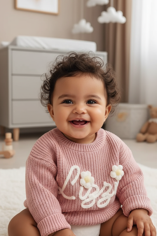 Close-up front view showing embroidery