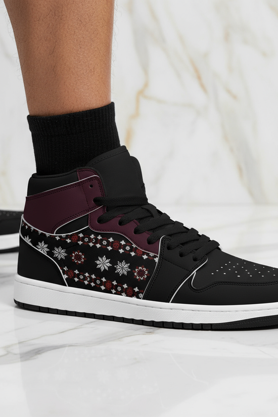 Close-up of ankle collar and upper detail