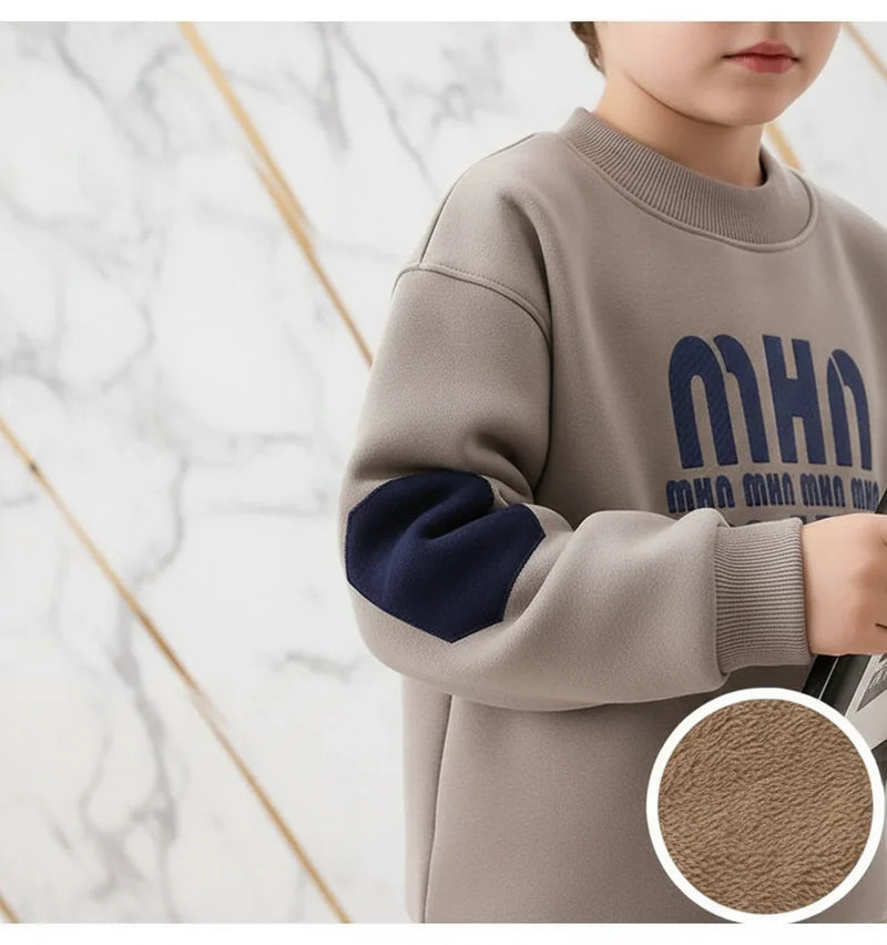 Close-up of elbow patch detail