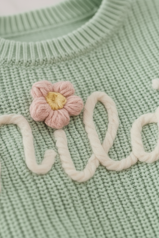 Close-up of embroidery detail