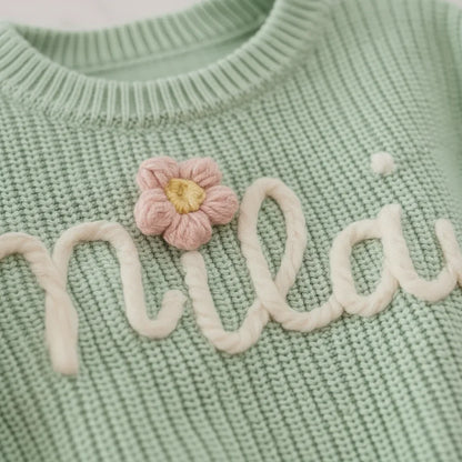 Close-up of embroidery detail