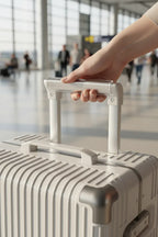 Close-up of handle mechanism