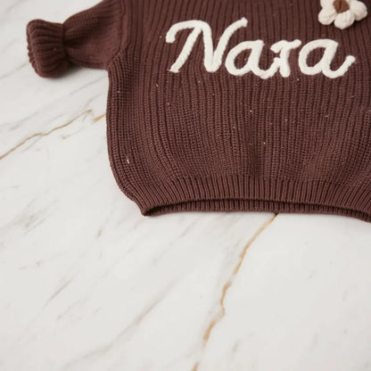 Close-up of hem and ribbing