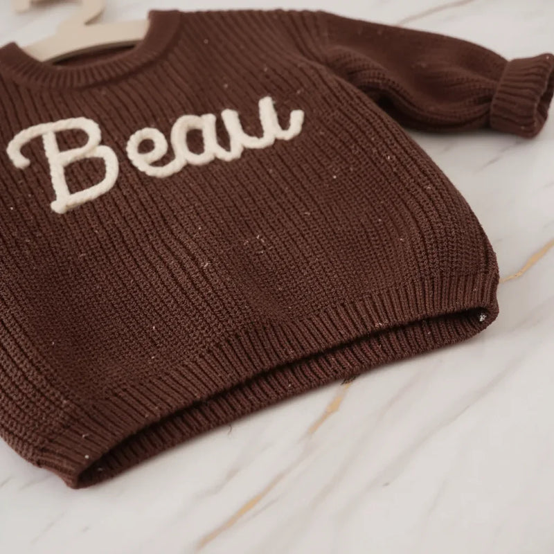 Close-up of hem and ribbing