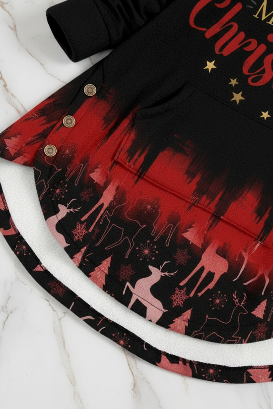 Close-up of hem buttons detail