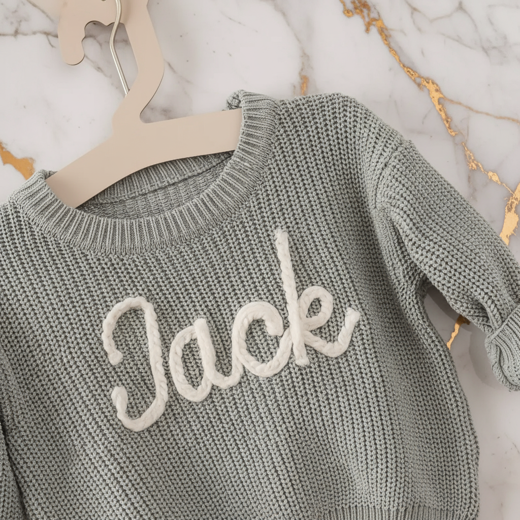 Close-up of knitted texture