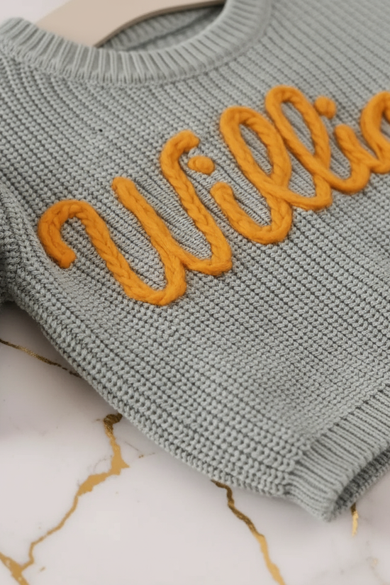 Close-up of knitted texture