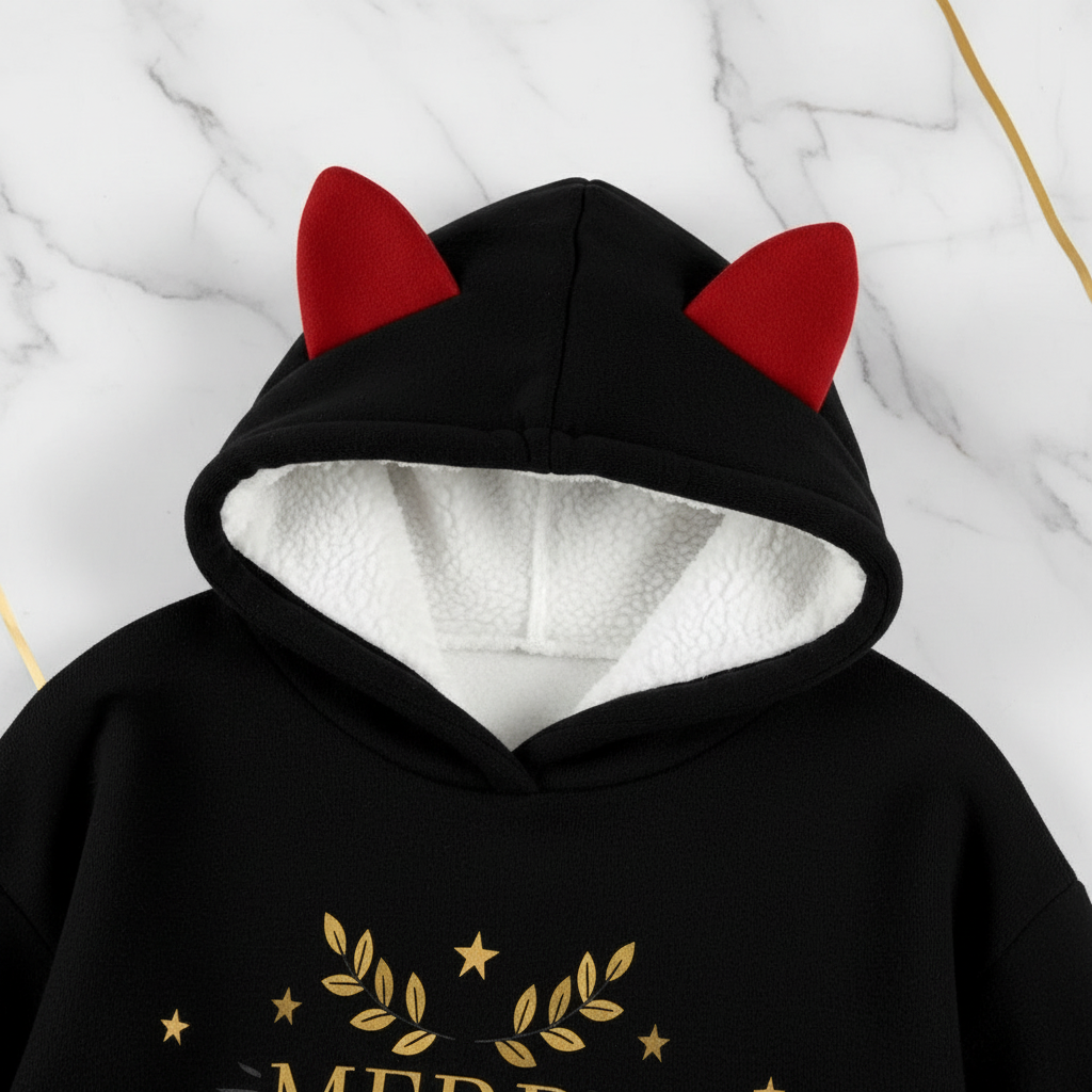 Close-up of red cat ears