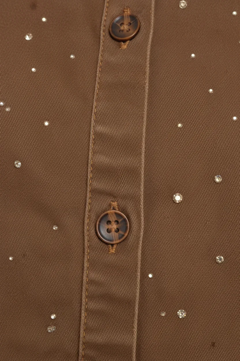 Close-up of rhinestone details