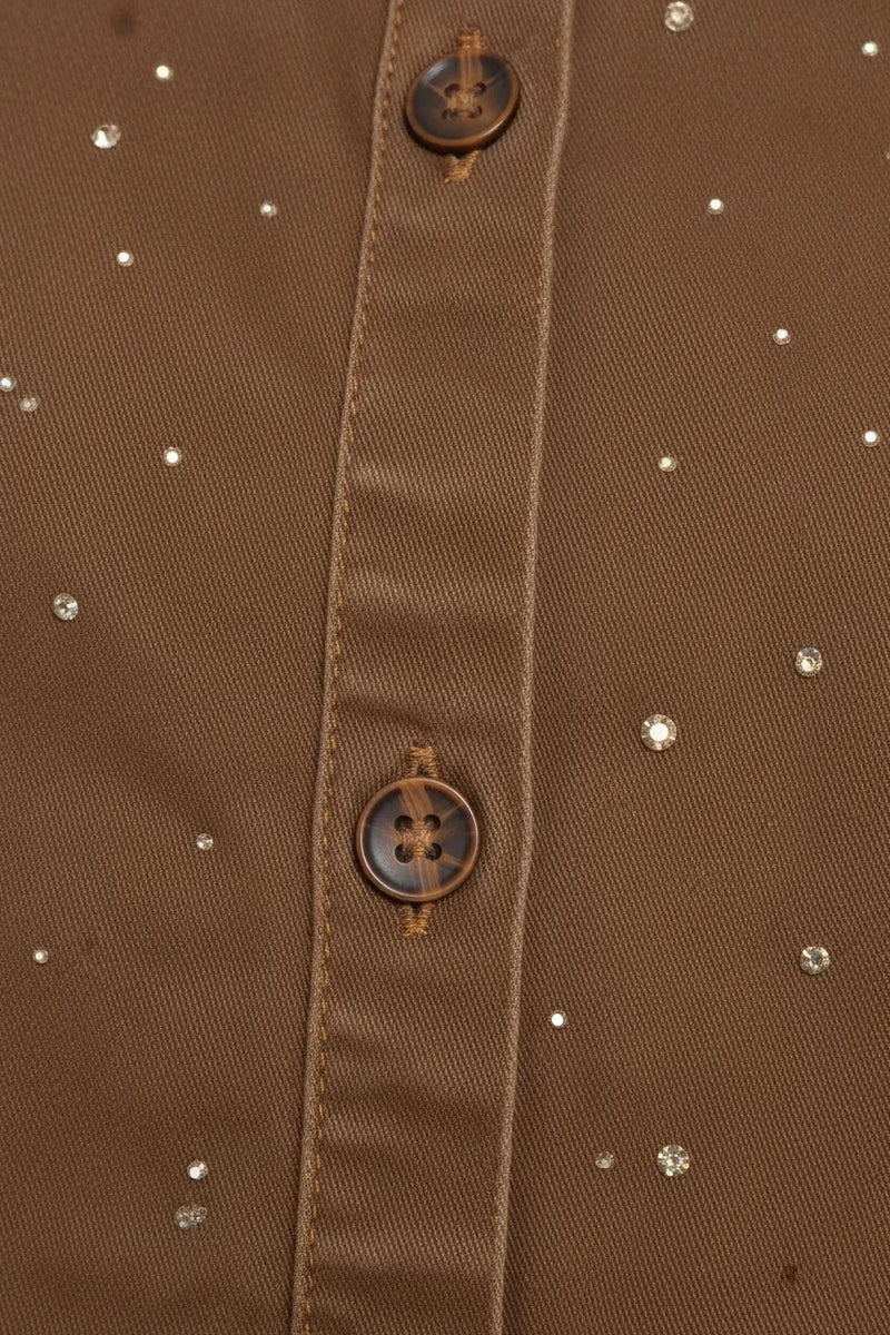 Close-up of rhinestone details