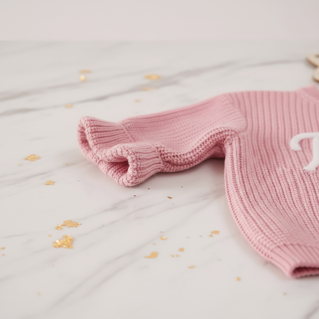 Close-up of ruffled sleeves