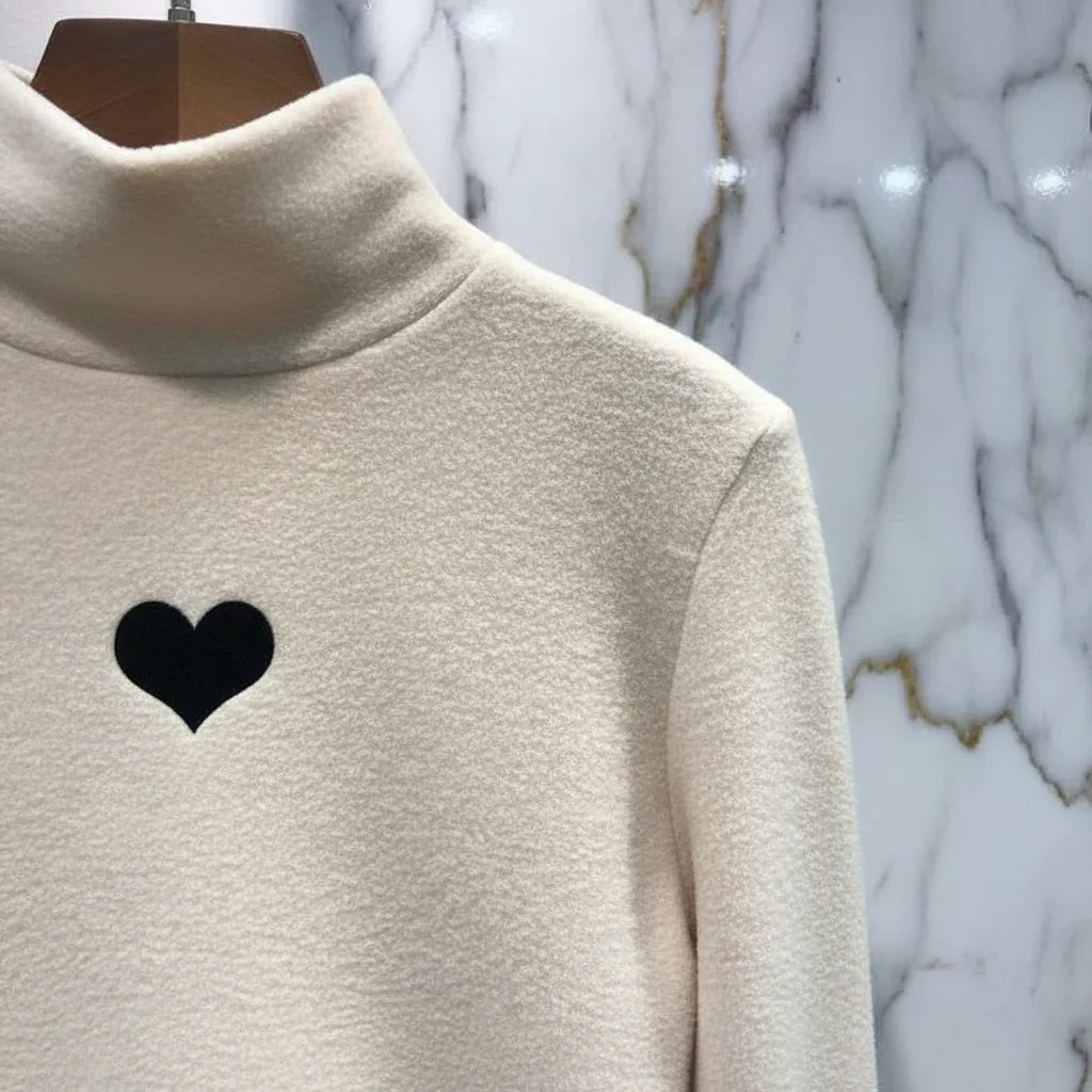 Close-up of shoulder area fleece