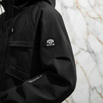 Close-up of sleeve patch