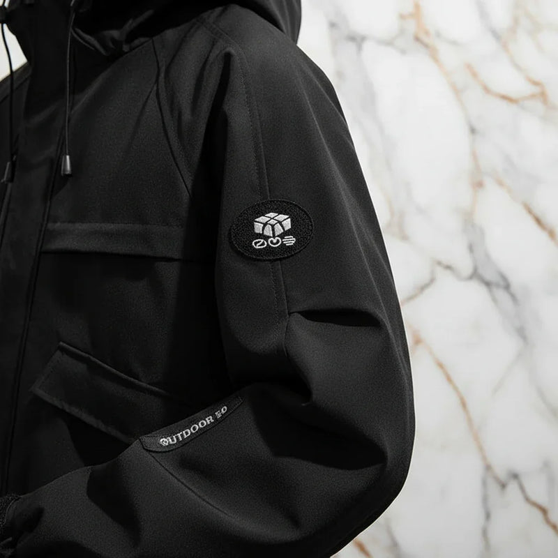 Close-up of sleeve patch